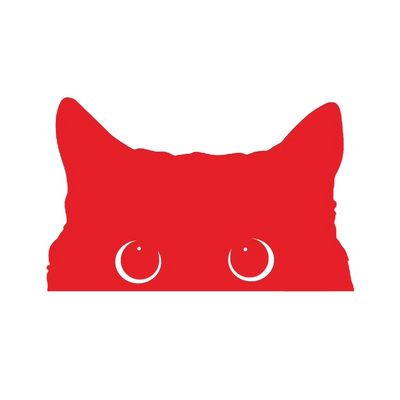 Autocollant décoratif chat espiègle pour véhicule et ordinateur