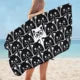 Serviette de bain enfant chat mignonne en microfibre