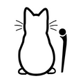 Autocollant chat pour voiture ou décoration intérieure