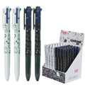 Stylo à bille 4 couleurs - Lot de 2 pièces - Fournitures scolaires et de bureau CatNShop