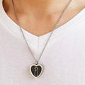 Pendentif cœur en acier inoxydable pour urne de souvenir