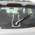 Autocollant Vinyle Essuie-Glace Chat Mignon pour Pare-Brise - Décoration Voiture et Autocollant Artistique