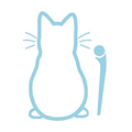 Autocollant chat pour voiture ou décoration intérieure