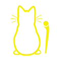 Autocollant chat pour voiture ou décoration intérieure