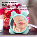 Réveil miroir Bluetooth enfant chat LED numérique