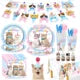 Kit de fête Chat : assiettes, gobelets et décorations anniversaire
