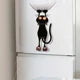 Autocollant Chat Noir Décoratif pour Mur et Fenêtre