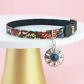 Collier Airtag pour animaux - Style bohème vintage avec cloche et pendentif métallique