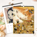 Calendrier 2026 avec portraits de chats