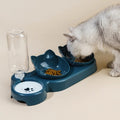 Gamelle 3-en-1 pour chat avec réservoir d'eau