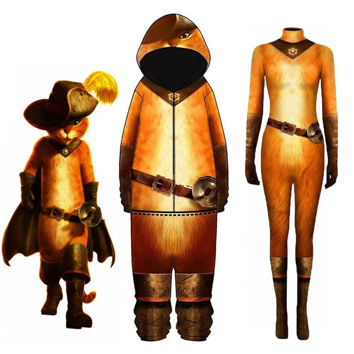 Costume Cosplay Chat Anime avec Bottes – Sweat à Capuche pour Enfants et Adultes