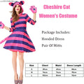 Déguisement Alice Chat au Pays des Merveilles pour Filles et Femmes - Costume Chat du Cheshire 2025