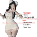 Peluches AniLV Chat Mignon Anime Kawaii - Costume de Femme de Ménage et Chemise de Nuit