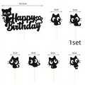 Décorations de gâteau Chat Noir pour anniversaire