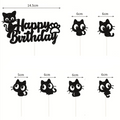 Décoration de Gâteau Chat Noir pour Fêtes Enfants et Baby Shower