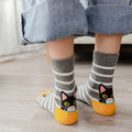 Lot de 5 paires de chaussettes pour femmes avec motifs de chats - Confortables et amusantes