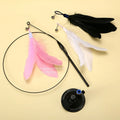 Jouet pour chat avec cloche arc-en-ciel et ventouse - Durable et auto-haut
