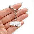 Porte-clés chatons heureux en acier inoxydable - Accessoire mignon pour femmes
