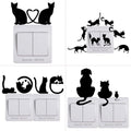 Autocollant mural chat en vinyle pour décoration enfant