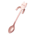 Cuillère à café en acier inoxydable forme chat - Mini cuillère dessert et glace