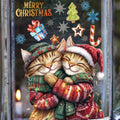 Autocollant mural chats de Noël