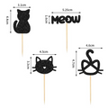 Sets de 24 Décorations Cupcake Chat