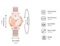 Set de montres et bracelets pour femmes avec motif de chat (5 pièces)