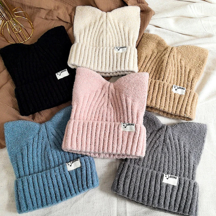 Bonnet à oreilles de chat pour femmes - Chaud et tendance
