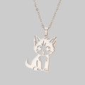 Collier en acier inoxydable petit chat