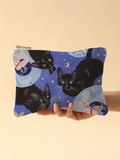 Trousse de maquillage en velours côtelé pour femmes