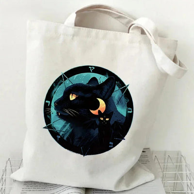 Sac en toile avec motif de chat