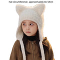 Bonnet Hiver Tricoté avec Oreilles de Chat Unisexe