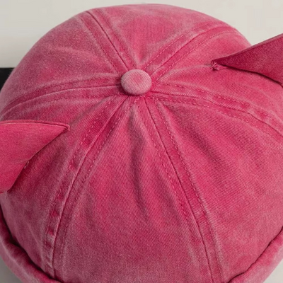 Chapeau beanie en coton unisexe avec oreilles de chat