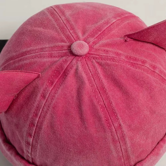Chapeau beanie en coton unisexe avec oreilles de chat