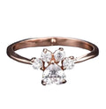 Bague Vintage en Opale avec Cœur et Cristaux