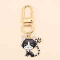 Porte-clés Kawaii Chat en Émail - Accessoire Mignon