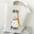 Sac en toile avec motif de chat
