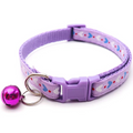 Collier pour chat avec motifs colorés et cloche