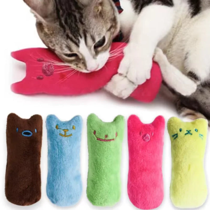 Jouets à mâcher pour chats avec herbe à chat – Jouet interactif en peluche pour chatons