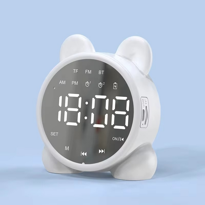 Réveil numérique Bluetooth en forme de chat