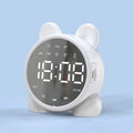 Réveil miroir Bluetooth enfant chat LED numérique