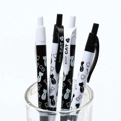 Stylo Chat Noir et Blanc 0,5 mm