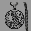 Collier personnalisé en acier inoxydable avec pendentif chat