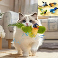 Jouet interactif d'intérieur pour chat avec herbe-aux-chats – Jouet taquin auto-hilarité