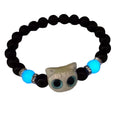 Bracelet lumineux en couple avec tête de chat