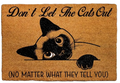 Tapis antidérapant humoristique chat pour décoration intérieure