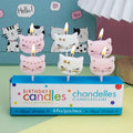 Bougie de fête créative en forme de chat mignon pour enfants - Décoration de gâteau d'anniversaire