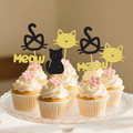 Sets de 24 Décorations Cupcake Chat