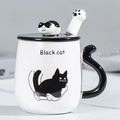 Mug en céramique avec couvercle et anse originale