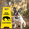 Nouveau Signe Drôle de Vomissement de Chat - Cadeau Jaune Vif
